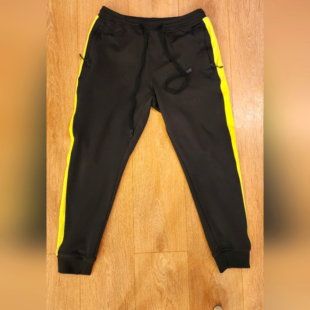 Alpha Industry track pants, sz Large